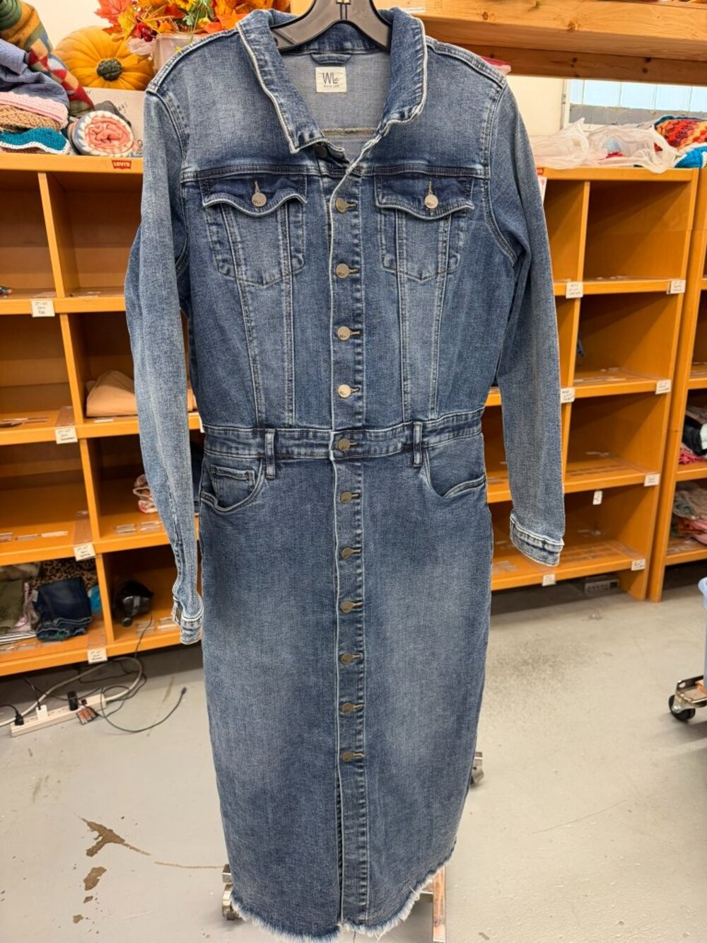Wash Lab Denim Piece Dyed Denim Dress